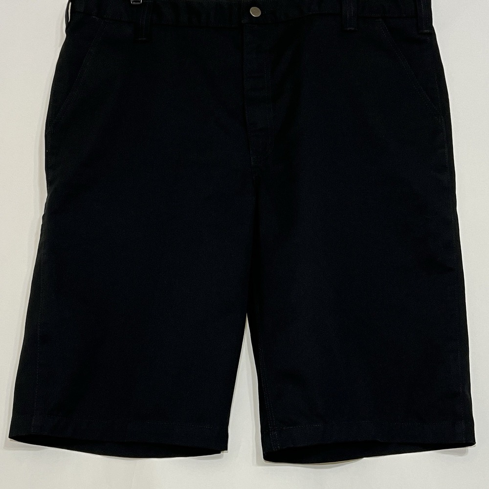 Carhartt Twill Work Black Durable Shorts Flat Front B372 Men Size 42 Excellent